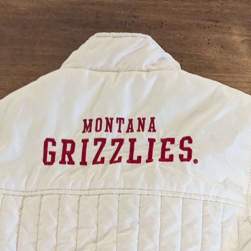 G III Sports by Carl Banks Women’s SMALL Montana Grizzlies Puffer Vest - Picture 2 of 5